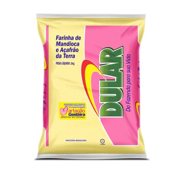 Farinha de Mandioca e Açafrão da Terra Dular 1kg