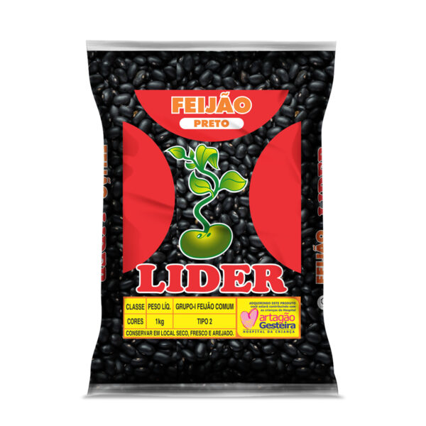 Feijão Preto Líder 1kg