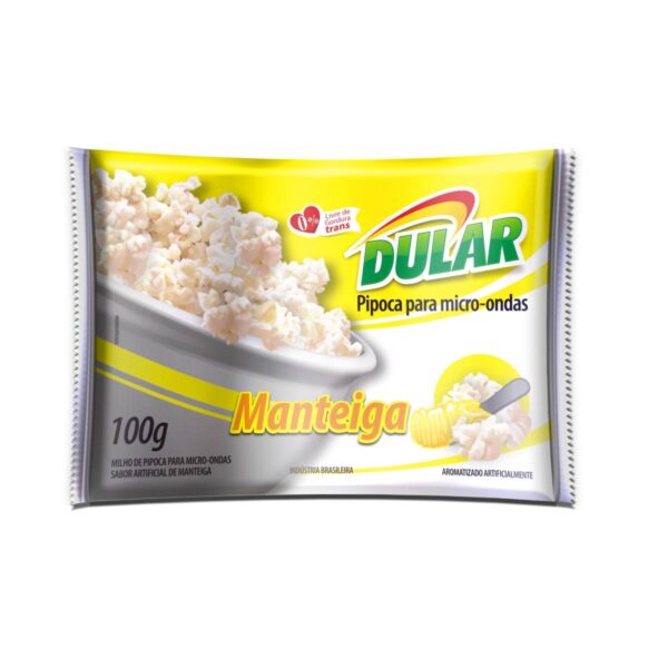 Pipoca para Micro ondas Manteiga Dular 100g